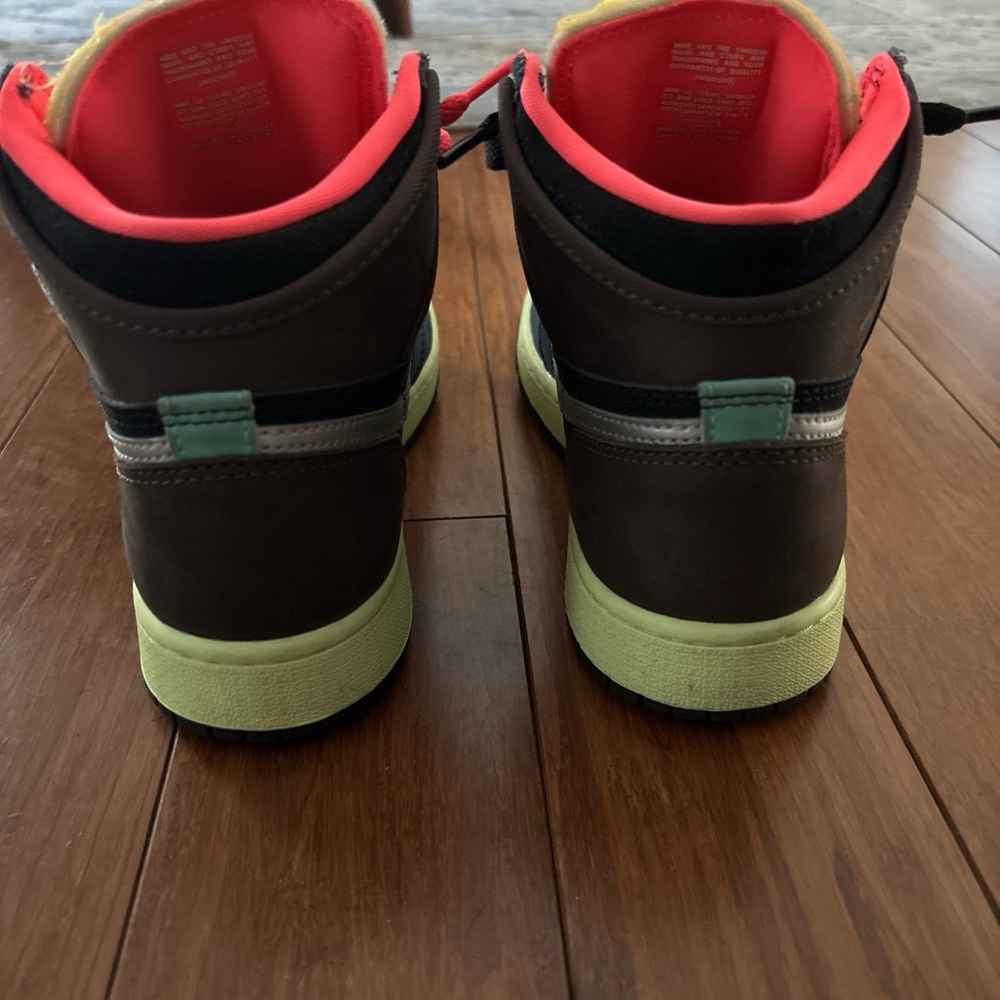 Kids' Brown and Green Sneakers